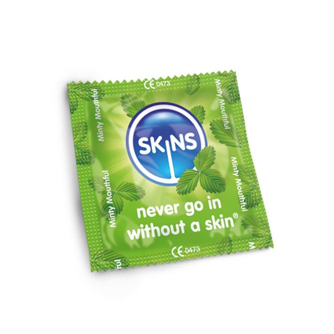 SKINS kondómy Mint 4 ks