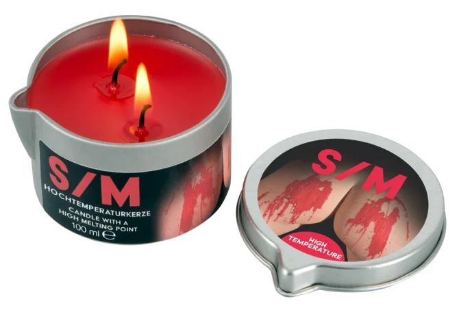 S/M Candle in a Tin sviečka - varianta HOT 100 ml