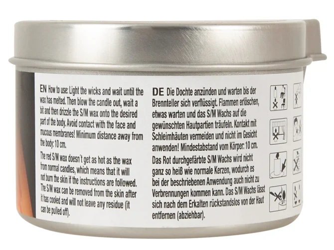 S/M Candle in a Tin sviečka - varianta HOT 100 ml
