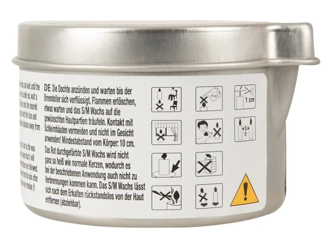 S/M Candle in a Tin sviečka - varianta HOT 100 ml
