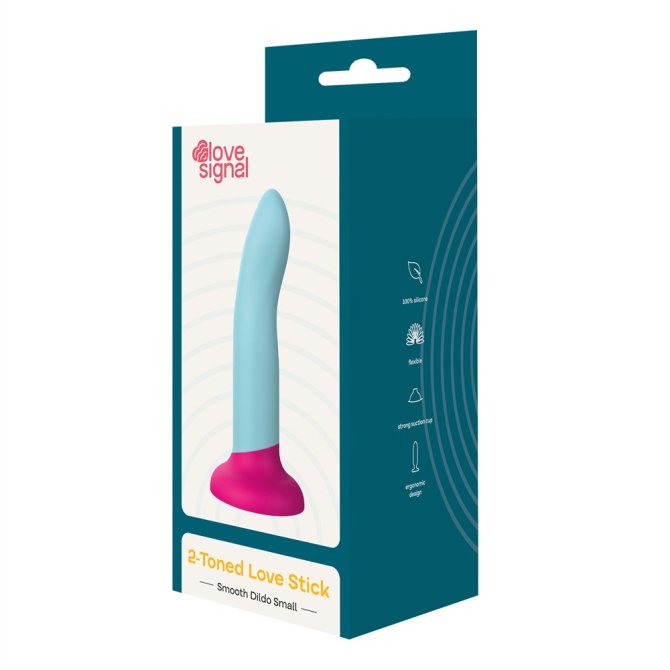 Love Signal dildo s přísavkou S - tyrkysové