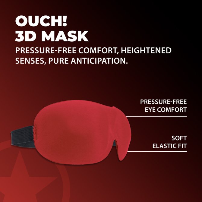 Ouch! 3D maska cez oči - Red