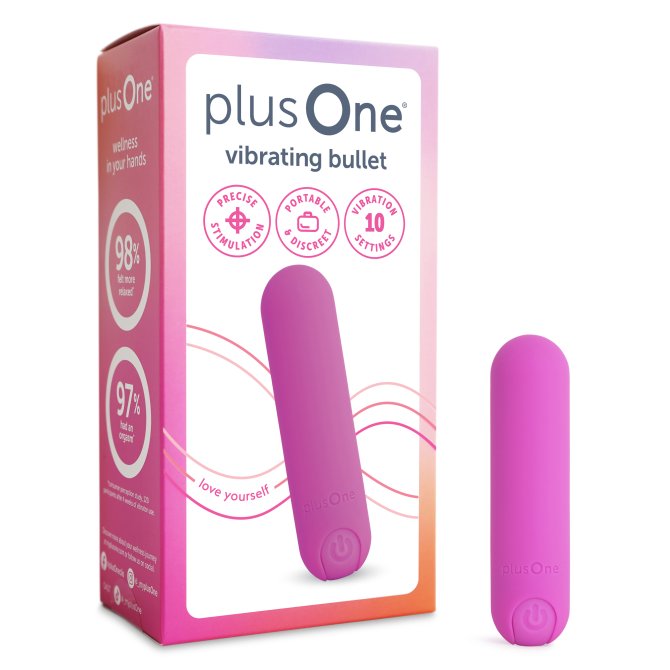 PlusOne Mini vibrátor Secret Spark – soft pink
