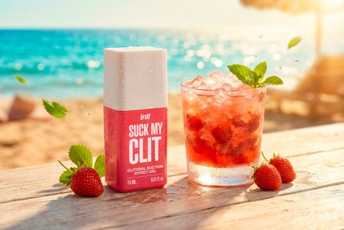 intt Suck my clit gel 15 ml Wild strawberry