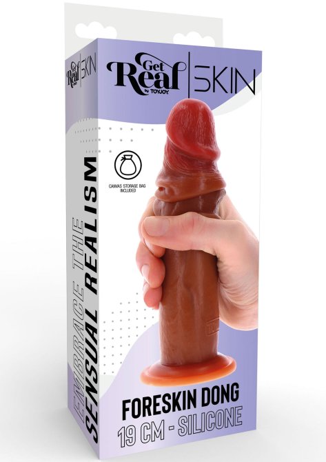 Get Real Silicone Foreskin dildo 19 cm