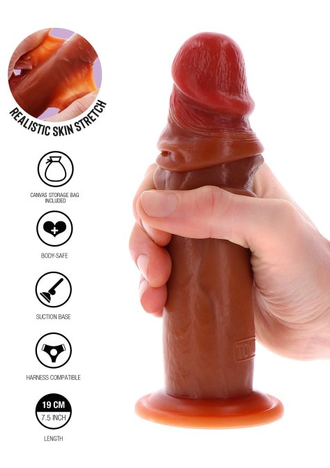Get Real Silicone Foreskin dildo 19 cm