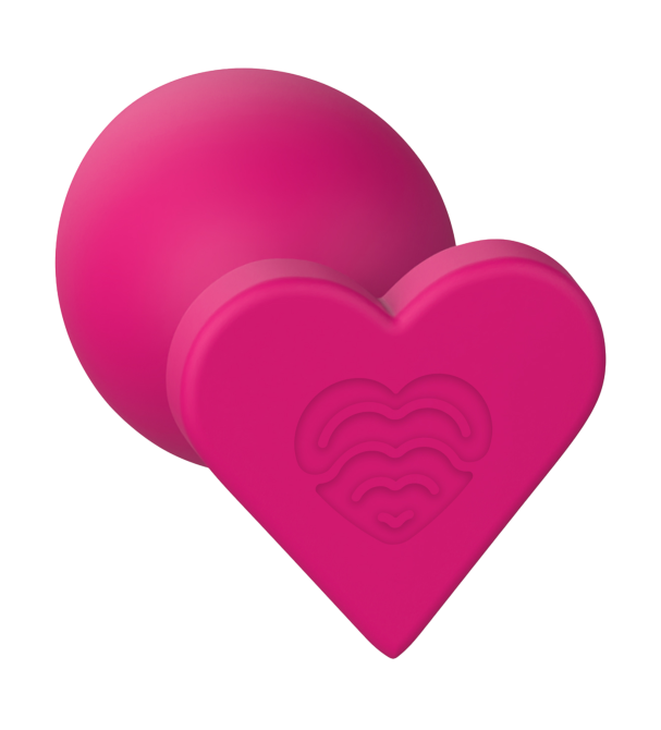 Love Signal  Heart anální kolík S - růžový