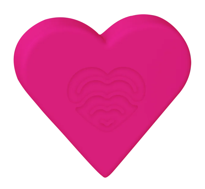 Love Signal  Heart anální kolík S - růžový