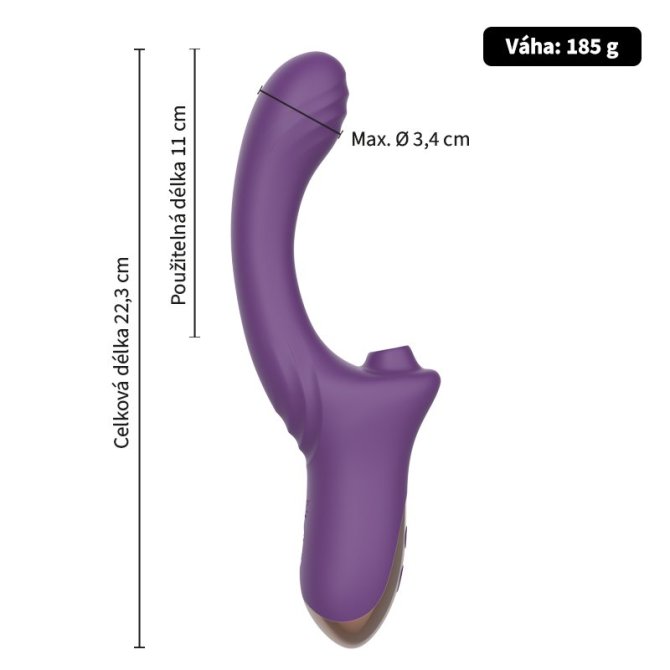 Charlie multifunkční vibrátor fialový