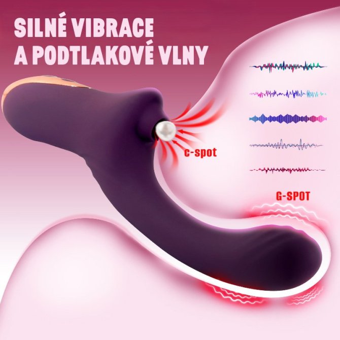 Charlie multifunkční vibrátor fialový