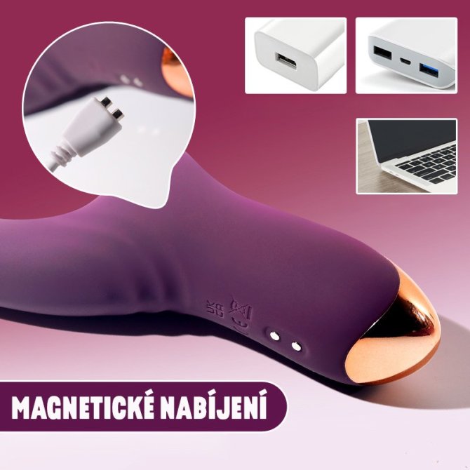 Charlie multifunkční vibrátor fialový