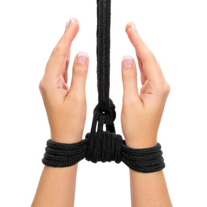 Fetish Bondážne lano 10 m - čierne