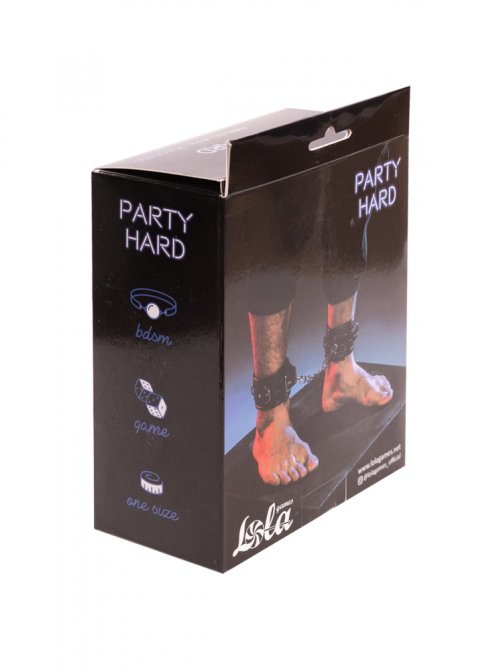 Party Hard pouta na nohy černá