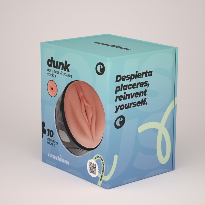 Dunk oboustranný vibrační masturbátor