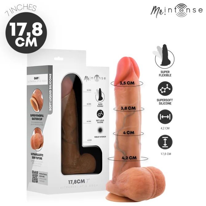 Gary ultra realistické dildo S 18 cm