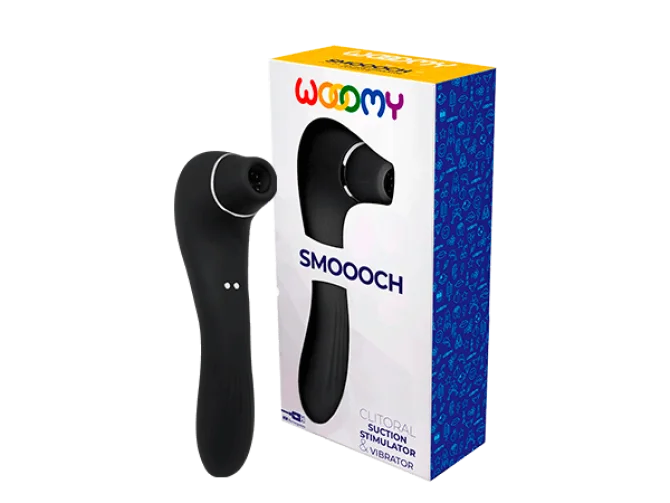Smoooch Black Suction 2v1 stimulátor a vibrátor
