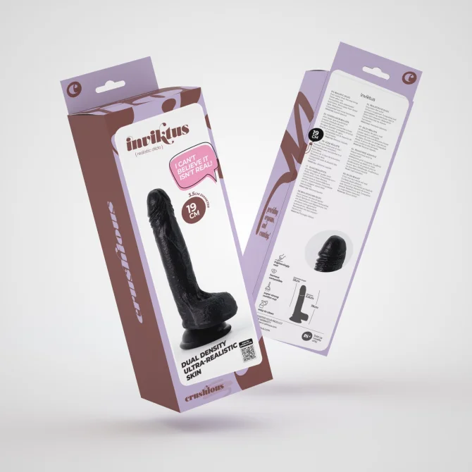 Inviktus silikonové dildo 19 cm černé