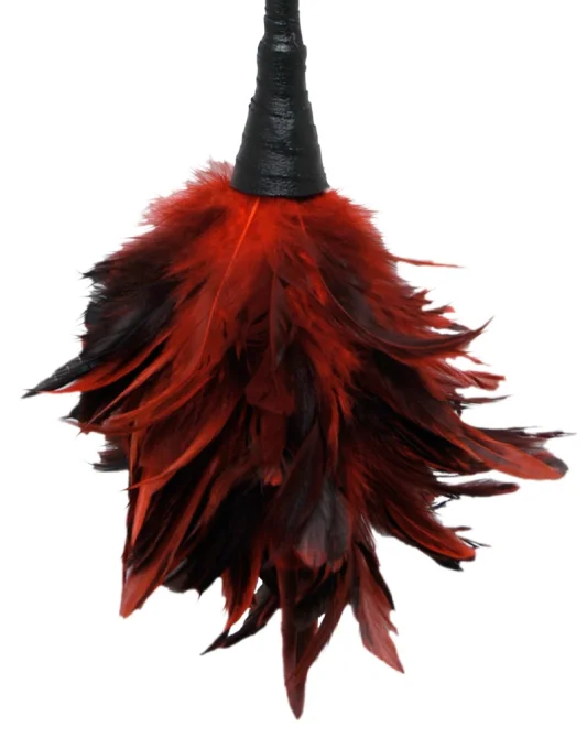Fetish Fantasy šimrací peříčko - červené