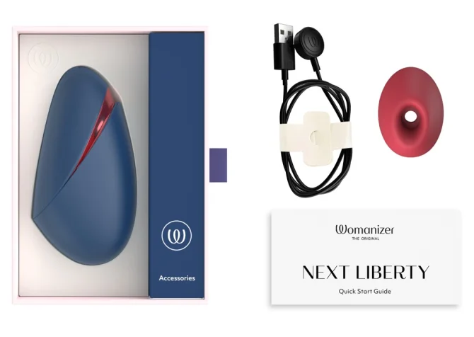 Womanizer Next Liberty stimulátor klitorisu Blue/red