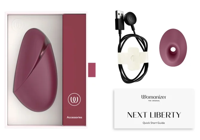 Womanizer Next Liberty stimulátor klitorisu Bordeaux
