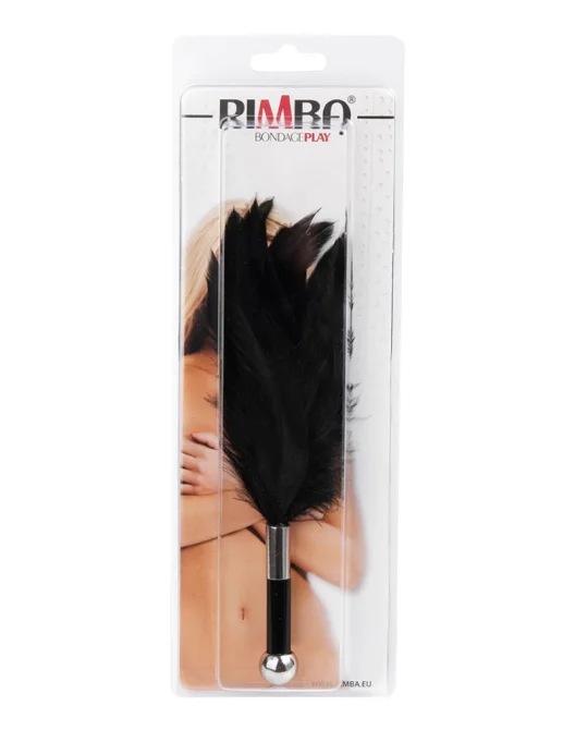 Bondage Play stimulační peříčko 20 cm černé