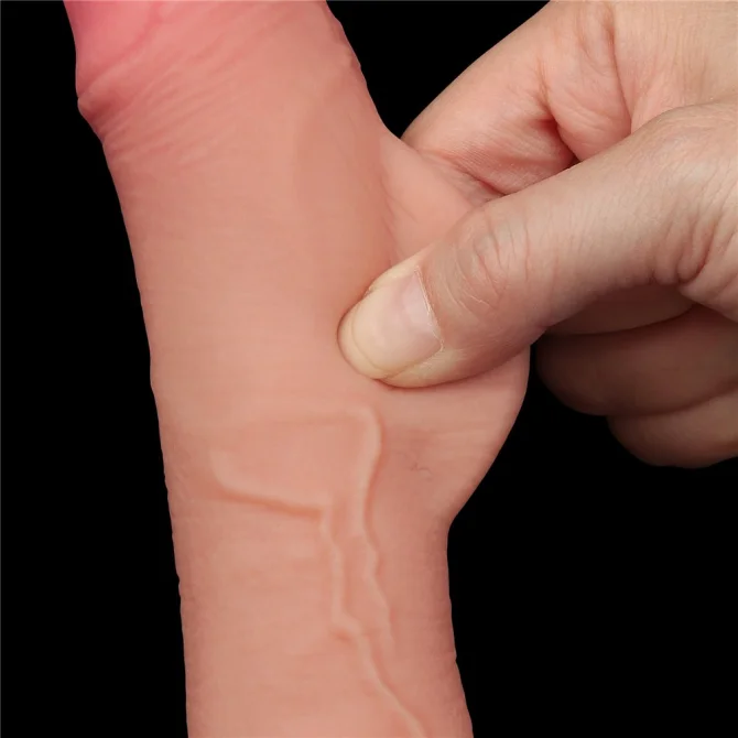 Sliding-skin dildo 19 cm