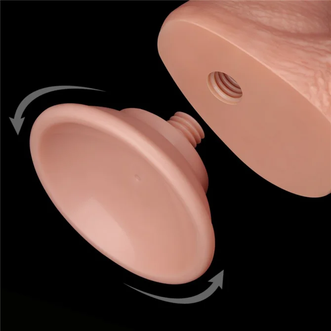 Sliding-skin dildo 19 cm