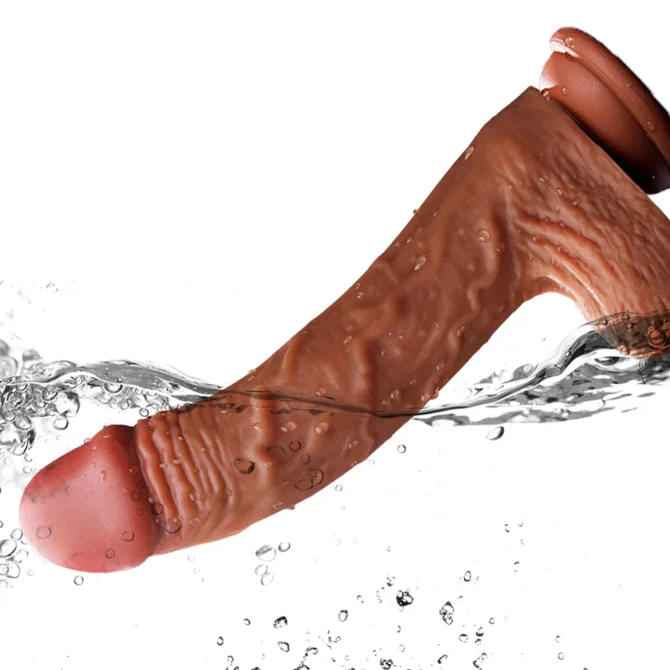 Foxie Realistický vibrátor s přirážením 21 cm