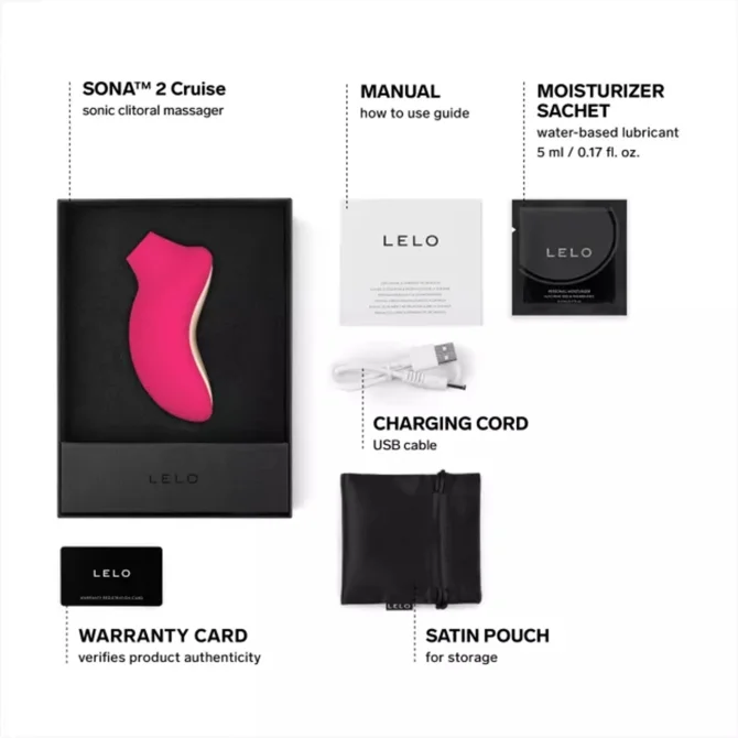 Lelo Sona 2 Cruise stimulátor na klitoris - Cerise