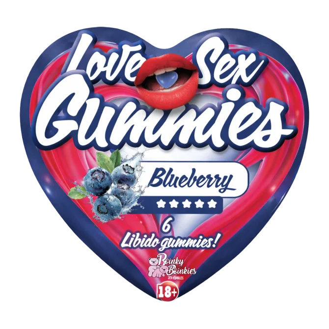 Love Sex Gummies - Blueberry 6 ks (doplněk stravy)