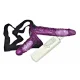 Strap-On Duo Vibračný pripínací penis - fialový