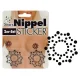 Nipple Stickers Stars Ozdoby na bradavky - čierne