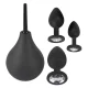 Black Velvets Set 3 análnych kolíkov a sprchy