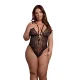 Le Désir Plus Size Body - čierne