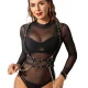 Subblime Harness s retiazkami - čierny