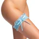 Cottelli Accessoires Čipkový podväzok modrý