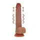 RealRock Dual Density Realistický vibrátor s přirážením 20,3 cm - Tan