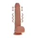 RealRock Dual Density Realistický vibrátor s přirážením 23 cm - Tan